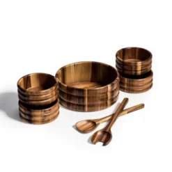 Kalmar Home Solid Acacia Wood 7 Piece - Large Salad Bowl With Servers And 4 Individuals 7 Kalmar Home Solid Acacia Wood 7 Piece - Large Salad Bowl With Servers And 4 Individuals -Target KitchenAid GUEST e98c9a4d b2be 4354 b63e e25f500c971f