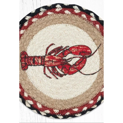 Earth Rugs Fresh Lobster Round Jute Trivet – 10"x10" Hand-Braided Rustic Coastal Kitchen Accent 4 Earth Rugs Fresh Lobster Round Jute Trivet – 10"x10" Hand-Braided Rustic Coastal Kitchen Accent - Image 2