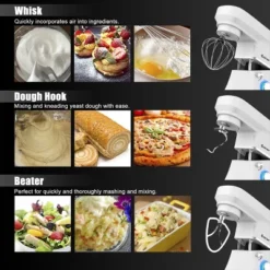 Costway Tilt-Head Stand Mixer 7.5 Qt 6 Speed 660W With Dough Hook, Whisk & Beater White 14 Costway Tilt-Head Stand Mixer 7.5 Qt 6 Speed 660W With Dough Hook, Whisk & Beater White -Target KitchenAid GUEST e9b1b351 e372 4523 b439 61a3b1a12407