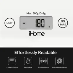 IHome 11lb Glass Kitchen Food Scale 17 IHome 11lb Glass Kitchen Food Scale -Target KitchenAid GUEST e9c2436e a695 4c27 b7d5 726b34c2f61d