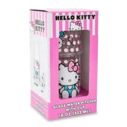 Silver Buffalo Sanrio Hello Kitty Pink Dots 18-Ounce Glass Pitcher And 8-Ounce Cup -Target KitchenAid GUEST e9f9d2b6 c648 45ee a3a8 d768a76d18af