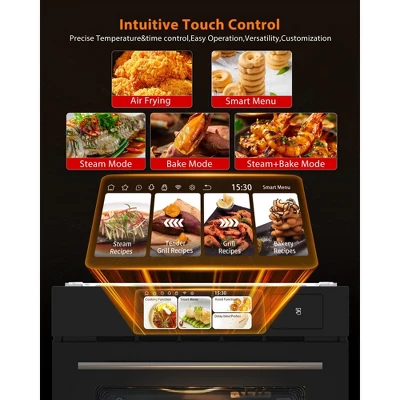 TROPOW 24" Built-In Electric Single Wall Oven - 2.5 Cu. Ft Convection Oven With 8 Cooking Modes 5 TROPOW 24" Built-In Electric Single Wall Oven - 2.5 Cu. Ft Convection Oven With 8 Cooking Modes - Image 3