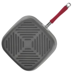 Rachael Ray 11" Hard-Anodized Nonstick Deep Square Grill Pan - Gray With Cranberry Red Handle: Griddle Pan, Rust-Resistant 22 Rachael Ray 11" Hard-Anodized Nonstick Deep Square Grill Pan - Gray With Cranberry Red Handle: Griddle Pan, Rust-Resistant -Target KitchenAid GUEST ea40874a 58e1 455f bde0 5caa6d00df8d