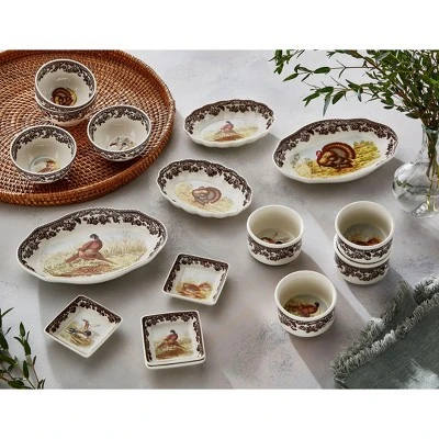 Spode Woodland Turkey Pickle Dish – 8.5 Inch Porcelain Serving Dish – Microwave, Oven, Freezer & Dishwasher Safe, Rustic Thanksgiving Serveware 8 Spode Woodland Turkey Pickle Dish – 8.5 Inch Porcelain Serving Dish – Microwave, Oven, Freezer & Dishwasher Safe, Rustic Thanksgiving Serveware - Image 6