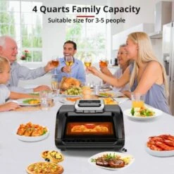 Electric Smokeless Indoor Grill & Air Fryer Combo, 7-in-1, Grill, Broil, Roast, Bake, Crisp, Dehydrate And More, With Non-Stick Plates Pot & Basket -Target KitchenAid GUEST ea5d62af 7078 4cd5 a9d1 5319a010c7ea