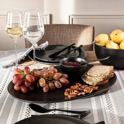 Over&back Coupe Hand-Finished Stoneware Oval Serving Platter Semi-Matte 9 Over&back Coupe Hand-Finished Stoneware Oval Serving Platter Semi-Matte - Image 7