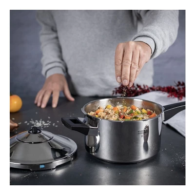 Kuhn Rikon Duromatic Stainless Steel Saucepan Pressure Cooker, 3.7 Qt 5 Kuhn Rikon Duromatic Stainless Steel Saucepan Pressure Cooker, 3.7 Qt - Image 3