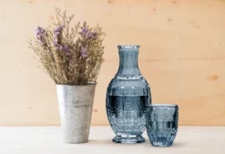 Elle Décor Vintage Night Bedside 33 Oz. Water Carafe With Tumbler, 2-Piece Set, Elegant Pitcher And Matching Drinking Glass Doubles As Lid -Target KitchenAid GUEST eae8caff e4b7 46da ab82 df65e1606485