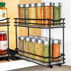 Lynk Professional Pull Out Sliding 2-Tier Spice Rack Cabinet Organizer Black: Powder-Coated Steel, Ball Bearing Glides 15 Lynk Professional Pull Out Sliding 2-Tier Spice Rack Cabinet Organizer Black: Powder-Coated Steel, Ball Bearing Glides -Target KitchenAid GUEST eb27cced 3087 43a0 abc6 b27a89d6c682