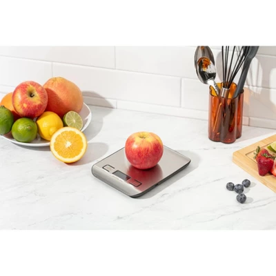 Digital Food Scale – 11 LB Capacity, Tare Function, Stainless Steel, LCD Display, 2 AAA Batteries Included, Ideal For Cooking, Baking, And Kitchen Use 4 Digital Food Scale – 11 LB Capacity, Tare Function, Stainless Steel, LCD Display, 2 AAA Batteries Included, Ideal For Cooking, Baking, And Kitchen Use - Image 2