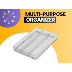 YBM Home Multi Compartment Sectional Wire Mesh Silver Drawer Organizer For Silverware And Gadgets, Pack Of 12 -Target KitchenAid GUEST ebca6f2f 53d5 4b32 952c e57b9bb28d99