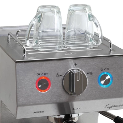 Capresso Cafe Select: Stainless Steel Espresso Maker With Frothing Wand & Removable Water Reservoir, 15 Bars Pressure 5 Capresso Cafe Select: Stainless Steel Espresso Maker With Frothing Wand & Removable Water Reservoir, 15 Bars Pressure - Image 3