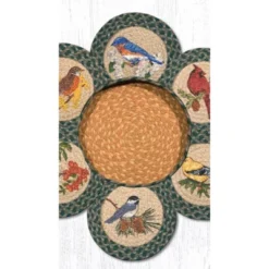Earth Rugs Song Birds Trivets In A Basket 10"x10" Heat-Resistant Kitchen Set -Target KitchenAid GUEST ec3a0433 5a73 4404 a32d c52fb2c39b76