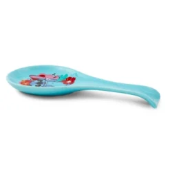 Silver Buffalo Disney Lilo & Stitch Hibiscus Flowers Ceramic Spoon Rest Holder