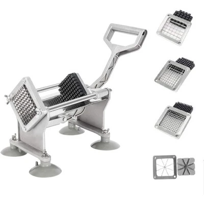 ROVSUN Commercial Vegetable Chopper French Fry Cutter Potato Slicer With 1/2'', 3/8'', 1/4'', 8-Wedge Blades And Pusher Blocks For Home Kitchen 10 ROVSUN Commercial Vegetable Chopper French Fry Cutter Potato Slicer With 1/2'', 3/8'', 1/4'', 8-Wedge Blades And Pusher Blocks For Home Kitchen - Image 8