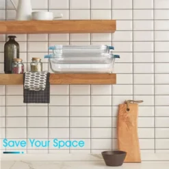 Itopfox 2 QT Rectangular Glass Casserole Dish With Lid, Oven Safe Tempered Glass Bakeware For Cooking, Baking, And Serving -Target KitchenAid GUEST ec8d8940 3827 486f 8085 1e727dd4009e