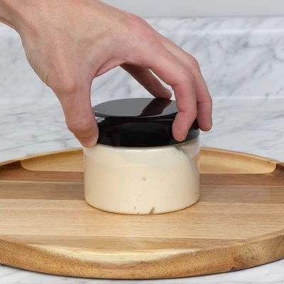 Cornucopia Brands Clear Plastic Jars W/ Black Plastic Lids 6pk; BPA Free For Bathroom, Kitchen, Crafts 8 Cornucopia Brands Clear Plastic Jars W/ Black Plastic Lids 6pk; BPA Free For Bathroom, Kitchen, Crafts - Image 6