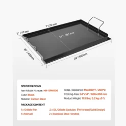 VEVOR Carbon Steel Griddle, 24x16 Inch Universal Flat Top Rectangular Plate, Gas Grill Griddle For BBQ Grill, Teppanyaki, Black 16 VEVOR Carbon Steel Griddle, 24x16 Inch Universal Flat Top Rectangular Plate, Gas Grill Griddle For BBQ Grill, Teppanyaki, Black -Target KitchenAid GUEST ed48fd31 72fa 450a b20b 3b2c4c715894