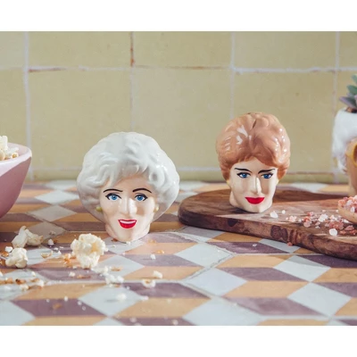 Silver Buffalo The Golden Girls Rose And Blanche Ceramic Salt And Pepper Shakers | Set Of 2 4 Silver Buffalo The Golden Girls Rose And Blanche Ceramic Salt And Pepper Shakers | Set Of 2 - Image 2