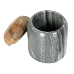 Storied Home Modern Marble Canister With Wood Lid -Target KitchenAid GUEST ee00a335 227f 4bda 925f 8be27db921d7