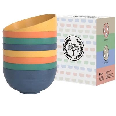 Itopfox 8-Piece Wheat Straw Cereal Bowls Set, Unbreakable & Lightweight, Microwave & Dishwasher Safe, Ideal For Soup, Salad, Oatmeal, And More 10 Itopfox 8-Piece Wheat Straw Cereal Bowls Set, Unbreakable & Lightweight, Microwave & Dishwasher Safe, Ideal For Soup, Salad, Oatmeal, And More - Image 8