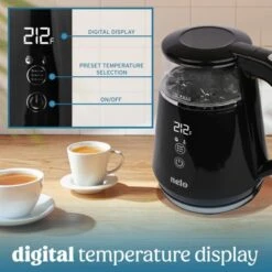 NELO Electric Kettle With 5 Temperature Control Presets, Large Digital Temperature Display, Multi-Colored LED Indicator Lights, BPA-Free, 1 Liter -Target KitchenAid GUEST eeaf9190 852e 4b62 bb85 8ee2caa0fe62