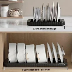 Fortune Candy Retractable Cabinet Organizer Rack, Pot Lid Holder With 6 Adjustable Dividers For Cutting Boards, Pans, And Kitchen Storage -Target KitchenAid GUEST eefd2e3c d9a1 418c a891 565cfffc2b51