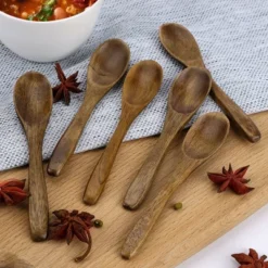 Unique Bargains Wooden Natural Grain Soup Ingredient Spoons 6" Brown 6 Pcs -Target KitchenAid GUEST eeff82a6 db21 4e1a 9e99 549faacf9939