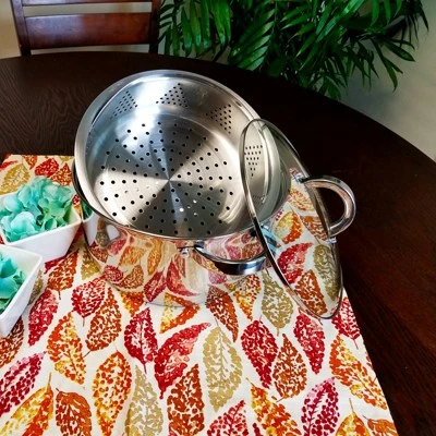 Oster® Oster Sangerfield 6 Quart Stainless Steel Casserole Pan With Steamer Insert And Lid 5 Oster® Oster Sangerfield 6 Quart Stainless Steel Casserole Pan With Steamer Insert And Lid - Image 3