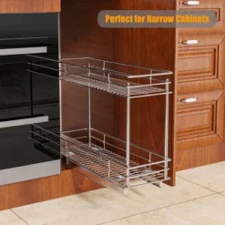 LOVMOR Pull Out Spice Rack For Narrow Cabinet (5?" W X 21" D),2 Tier Slide Out Cabinet Organizer And Pull Out Shelves Under 10 LOVMOR Pull Out Spice Rack For Narrow Cabinet (5?" W X 21" D),2 Tier Slide Out Cabinet Organizer And Pull Out Shelves Under -Target KitchenAid GUEST ef222948 7de8 4d33 8760 9fc845d56d25