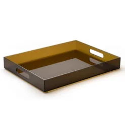 Attop 16x12 Inch Large Acrylic Tray With Handles Ottoman Coffee Table Serving Tray For Snacks Desserts Drinks Party Amber -Target KitchenAid GUEST ef236a3f b51a 4a28 9d3a 346c4371e298