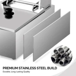 ROVSUN 11.4QT /23.8QT Electric Deep Fryer W/Basket & Lid 2500W/5000W, Countertop Frying Machine, Temperature Adjustable Stainless Steel French Fryer -Target KitchenAid GUEST ef25614e 3fc3 4f51 bf0c 635c7ed622c2