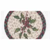Earth Rugs Christmas Holly Round Printed Trivet 10" Farmhouse Holiday Style -Target KitchenAid GUEST ef2ddc93 0bf5 4afb a5ab 242b1dbc76ab