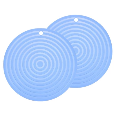 Unique Bargains Round Heat Resistant Silicone Trivet Mat With Hang Hole 2 Pcs 12 Unique Bargains Round Heat Resistant Silicone Trivet Mat With Hang Hole 2 Pcs - Image 10