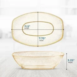 Posh Setting Gold Glitter Oval Salad Bowl - 72 Oz. - 4 Pack 11 Posh Setting Gold Glitter Oval Salad Bowl - 72 Oz. - 4 Pack -Target KitchenAid GUEST ef4df6cf b8d0 4295 932a d0e3346b53aa
