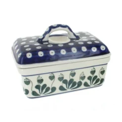 Blue Rose Polish Pottery 10 Ceramika Butter Tub -Target KitchenAid GUEST efac3a00 d535 48ca 8d55 ca588c6a9de8