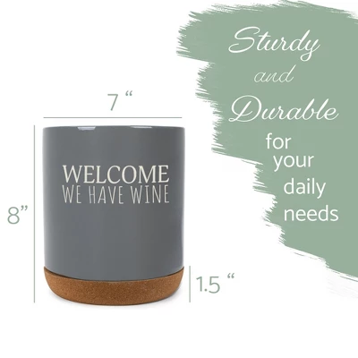 Elanze Designs This Is A Bad Place For A Diet Ceramic Cork Bottom Gray Large Capacity Utensil Holder Crock For Countertop Storage, Stylish & Durable 3 Elanze Designs This Is A Bad Place For A Diet Ceramic Cork Bottom Gray Large Capacity Utensil Holder Crock For Countertop Storage, Stylish & Durable