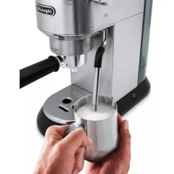 DeLonghi De'Longhi Dedica Arte Pump Espresso Machine - EC885M: 15 Bars, Adjustable Shelf, Removable Reservoir, 2 Cup Capacity