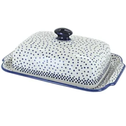 Blue Rose Polish Pottery M080 Manufaktura Large Butter Dish -Target KitchenAid GUEST f08b7d45 5b66 479a 9b4b ba3ddc72cdb6