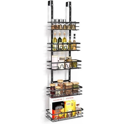 Acekool Over The Door Pantry Organizer – Heavy-Duty Metal Hanging Spice Rack With Adjustable Shelves For Kitchen & Bathroom Storage 10 Acekool Over The Door Pantry Organizer – Heavy-Duty Metal Hanging Spice Rack With Adjustable Shelves For Kitchen & Bathroom Storage - Image 8