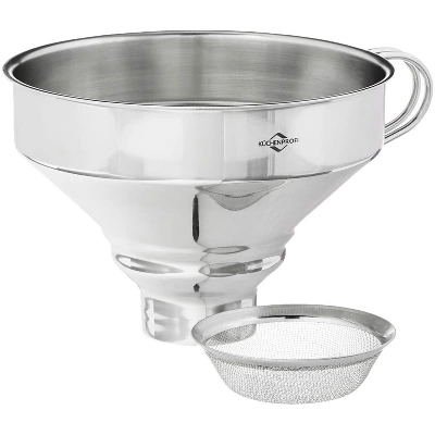 Kuchenprofi Funnel With Mesh Filter, Stainless Steel, 5-Inch Diameter 6 Kuchenprofi Funnel With Mesh Filter, Stainless Steel, 5-Inch Diameter - Image 4