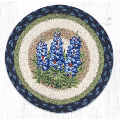 Earth Rugs Bluebonnets Round Trivet – Rustic Farmhouse Kitchen Hot Pad 10"x10" 5 Earth Rugs Bluebonnets Round Trivet – Rustic Farmhouse Kitchen Hot Pad 10"x10" - Image 3