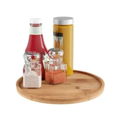 Lazy Susan - All-Natural Round Bamboo Single-Tier Turntable - 10-Inch Spinning Organizer For Kitchen, Pantry, And Vanity Use By Lavish Home (Natural) -Target KitchenAid GUEST f154d663 a0f2 4d0a 8013 d9e733321f68