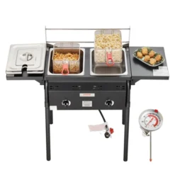 VEVOR Outdoor Propane Deep Fryer, Double Burners Commercial Fryer, 16 Qt Stainless Steel Cooker With Removable Baskets & Lids & Tanks 17 VEVOR Outdoor Propane Deep Fryer, Double Burners Commercial Fryer, 16 Qt Stainless Steel Cooker With Removable Baskets & Lids & Tanks -Target KitchenAid GUEST f1c9b7dc d9c1 41ea 8cec 0857eb5b2cdd