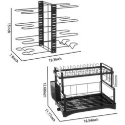 MaseiKar 8 Tier Pot And Pan Organizer Rack For Cabinet With 3 DIY Methods, Adjustable Organizer For Pots, Pans And Lids With Utensil Holders -Target KitchenAid GUEST f2351886 0747 4586 986d 32b45449dc23