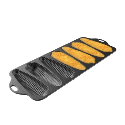 Hastings Home Cast Iron Pre-Seasoned Cornbread Pan With 7 Corncob Sticks 8 Hastings Home Cast Iron Pre-Seasoned Cornbread Pan With 7 Corncob Sticks - Image 6