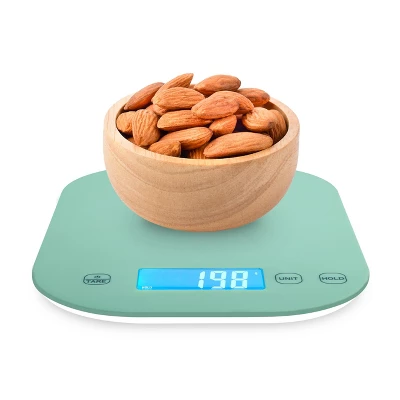 Smart Weigh Digital Food Scale - 11-pound Capacity - Mint Green 3 Smart Weigh Digital Food Scale - 11-pound Capacity - Mint Green