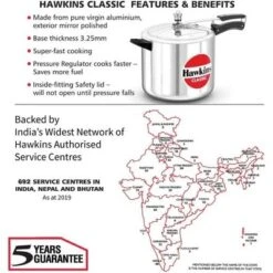Hawkins Classic 10L Aluminum Pressure Cooker: 1-Year Warranty, Locking Lid, Cool Touch Handle, Hand Wash, Silver 6 Hawkins Classic 10L Aluminum Pressure Cooker: 1-Year Warranty, Locking Lid, Cool Touch Handle, Hand Wash, Silver -Target KitchenAid GUEST f2831ff3 608b 4f29 939b 7da5e0ab99c9