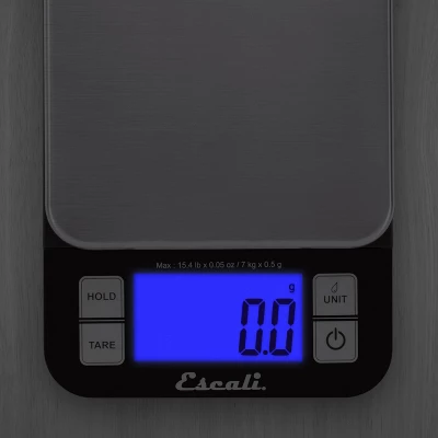 Escali Nutro Digital Scale Black: Stainless Steel Kitchen & Food Scale With Backlit Display, 15 Lb Capacity, Battery Included 9 Escali Nutro Digital Scale Black: Stainless Steel Kitchen & Food Scale With Backlit Display, 15 Lb Capacity, Battery Included - Image 7