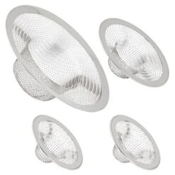 Juvale Juvale 4-Pack Stainless Steel Kitchen Sink Drain Strainer, Mesh Screen Drainer And Hair Catcher (4.3", 2.8" And 2.1") -Target KitchenAid GUEST f309d8ed 5fdb 4d53 b9f9 59cf90307262